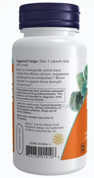 Boron 3mg 100 Caps Supports Bone Health,Joint Support