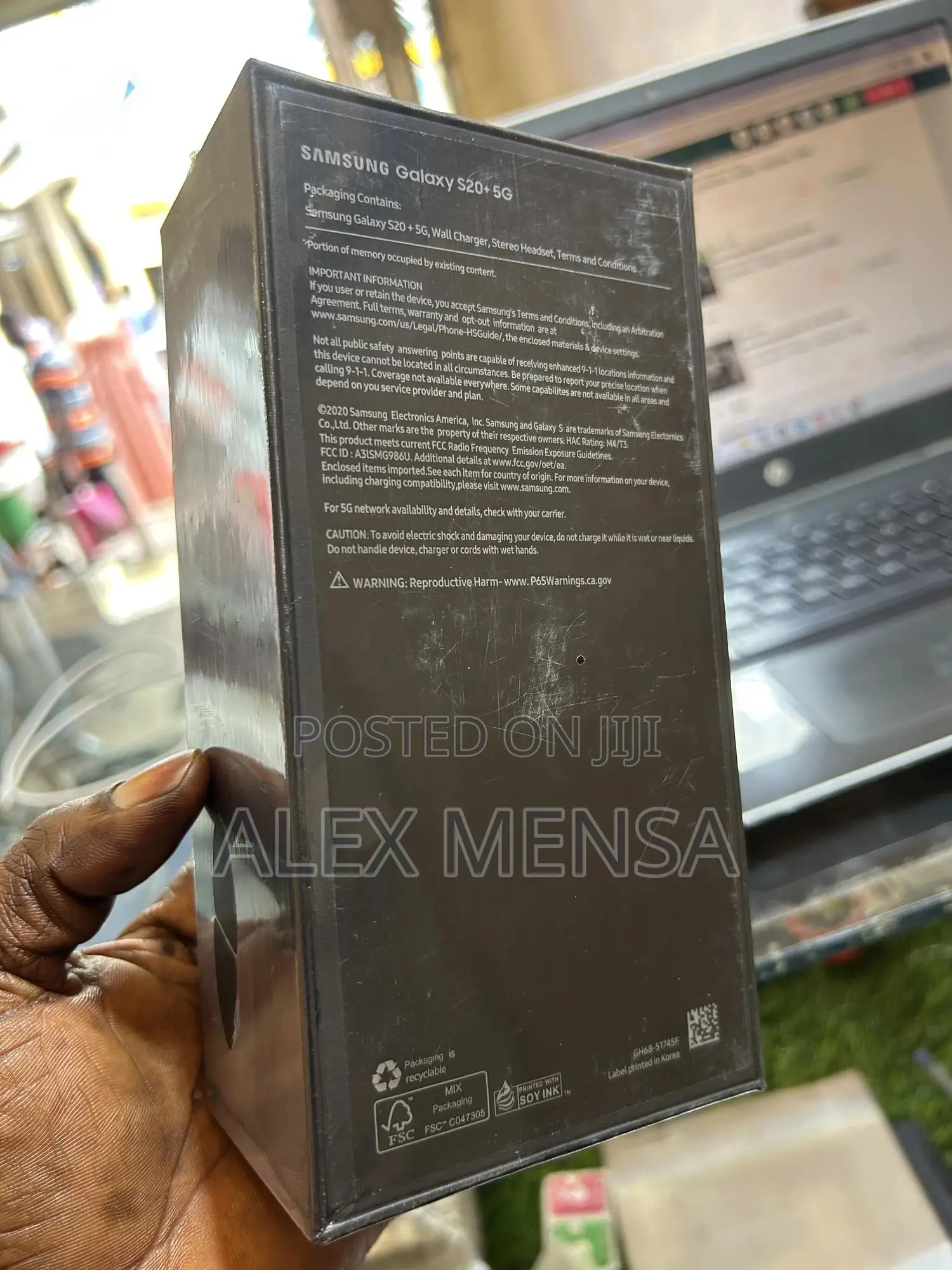 New Samsung Galaxy S20+ 128 GB Blue