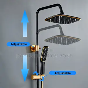 Shower Set – 4-in-1 Design Luxury Black Gold Rain