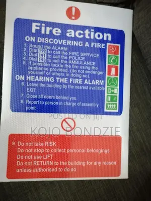Fire Notice Sign(Reflective)