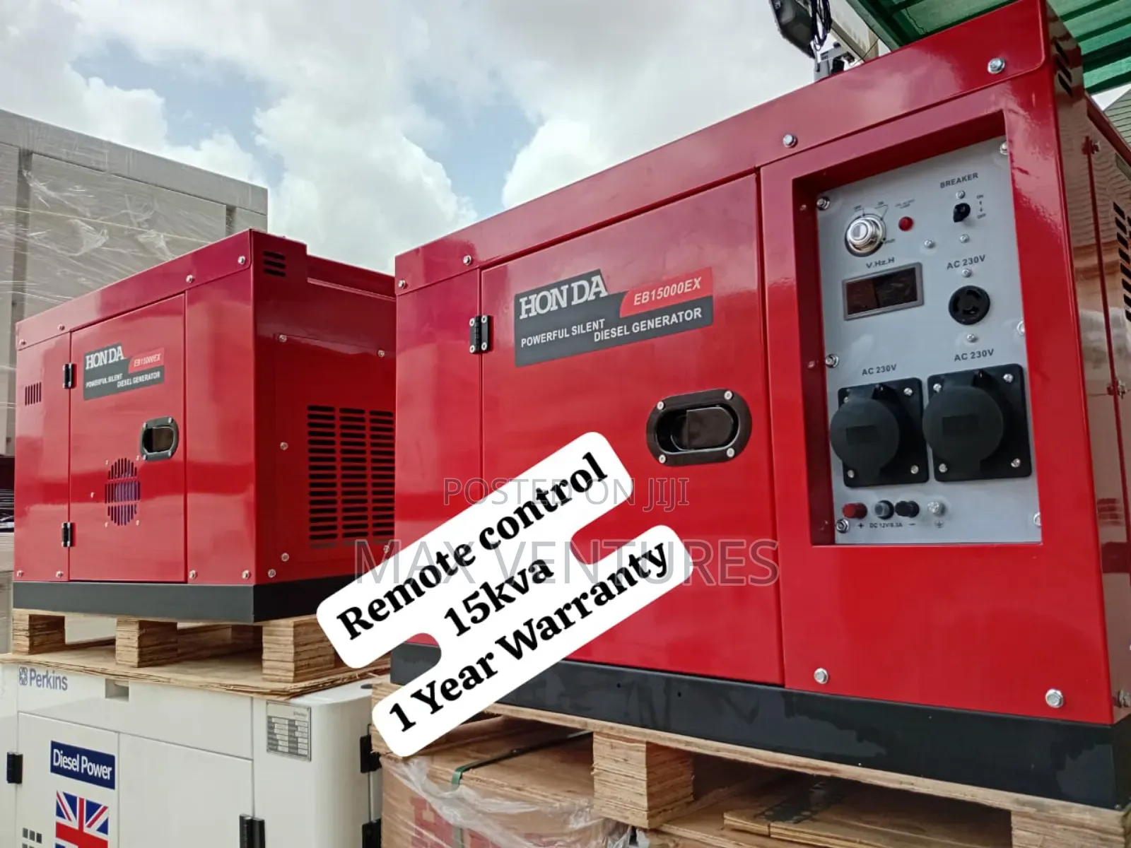 Honda 15kva Diesel Emergency Power Supply + Remote Control