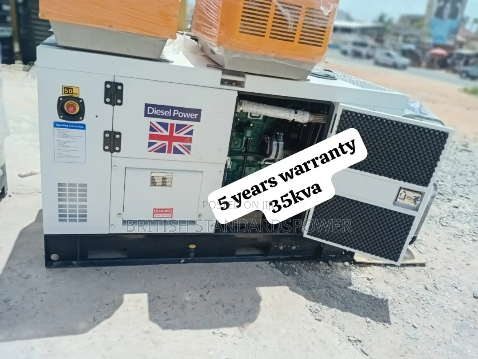 Warranted 35kva Silent Diesel Generator