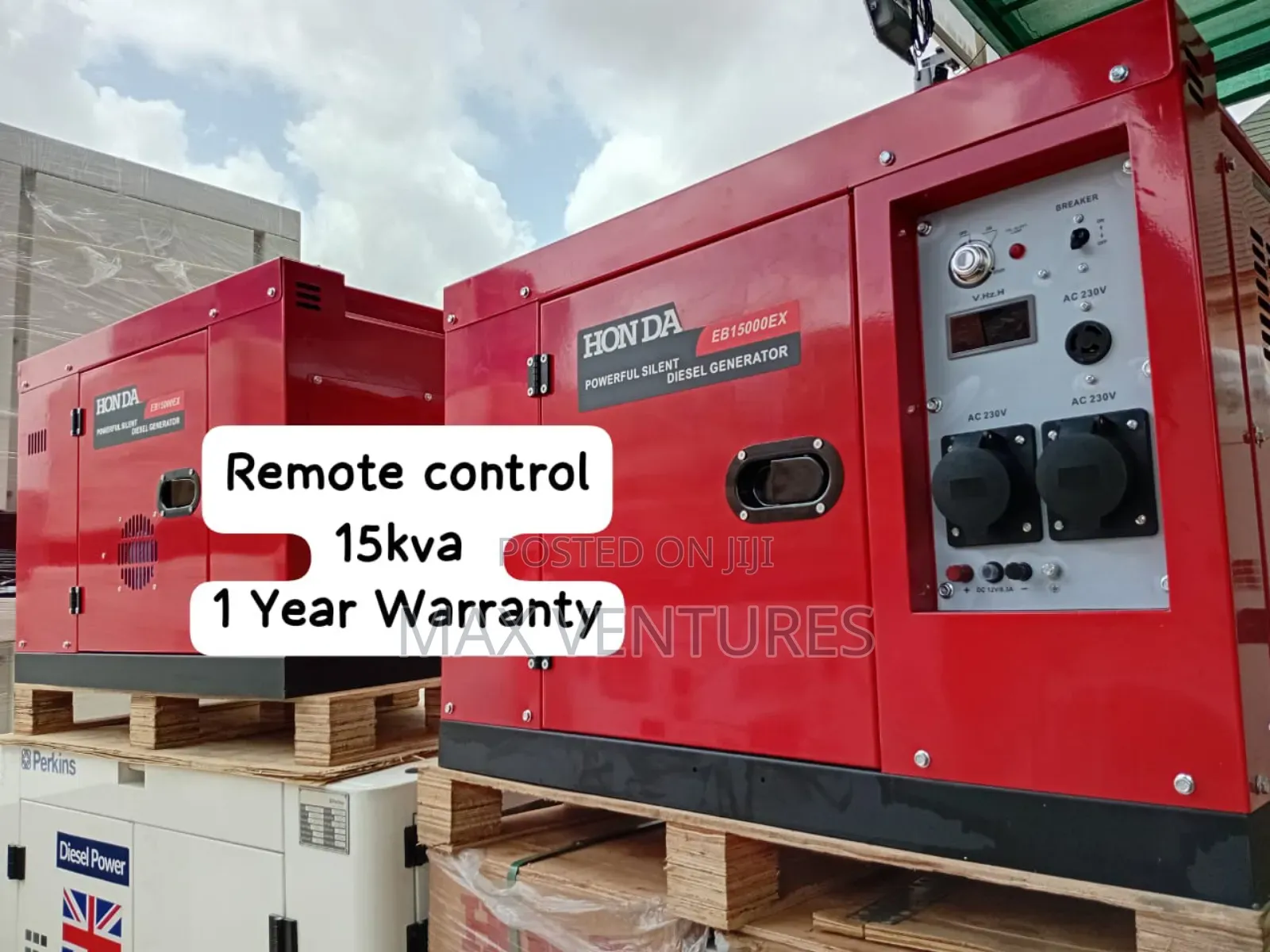 Honda 15kva Diesel Generator Stable Power + Remote Control