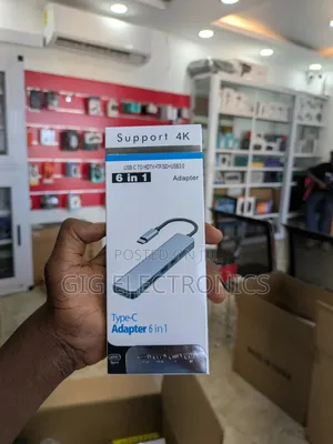 6 in 1 Multi-Port Usb C Hub Docking Station Supported