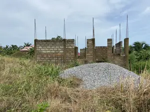 Uncompleted 2 Bedroom House for Sale at Nsawam-Fotobi +Blocks Stones
