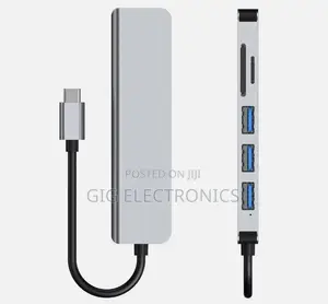 6 in 1 Multi-Port Usb C Hub Docking Station Supported