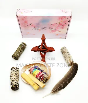 White Sage Kits With Palo Santo, Abalone and Stand