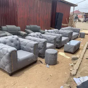 Gray Fabric Sofa Set Made to Last