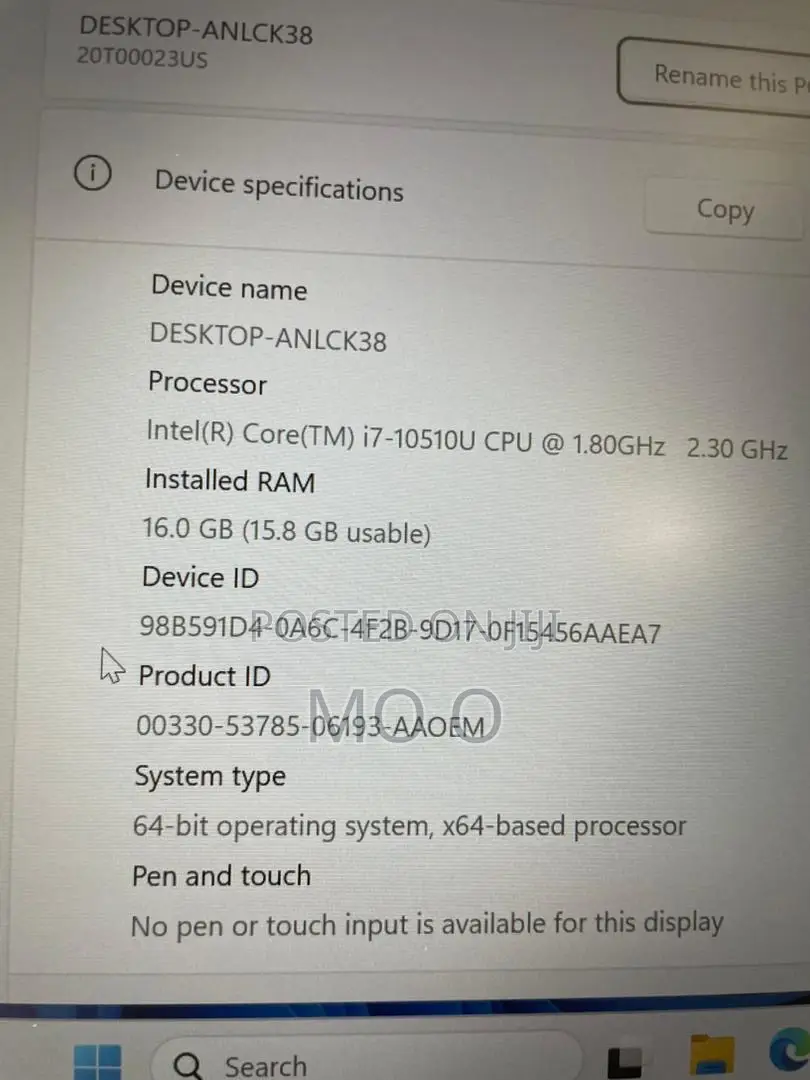 Laptop Lenovo ThinkPad T14s G4 16GB Intel Core i7 SSD 256GB