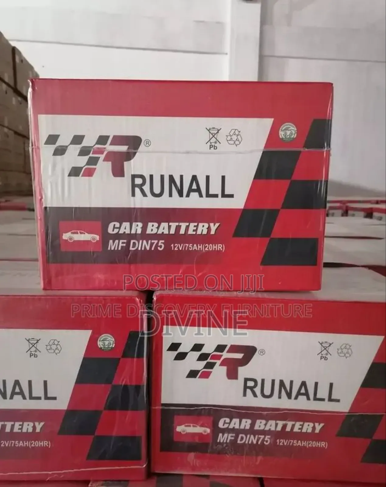 Runall Car Battery 75ah