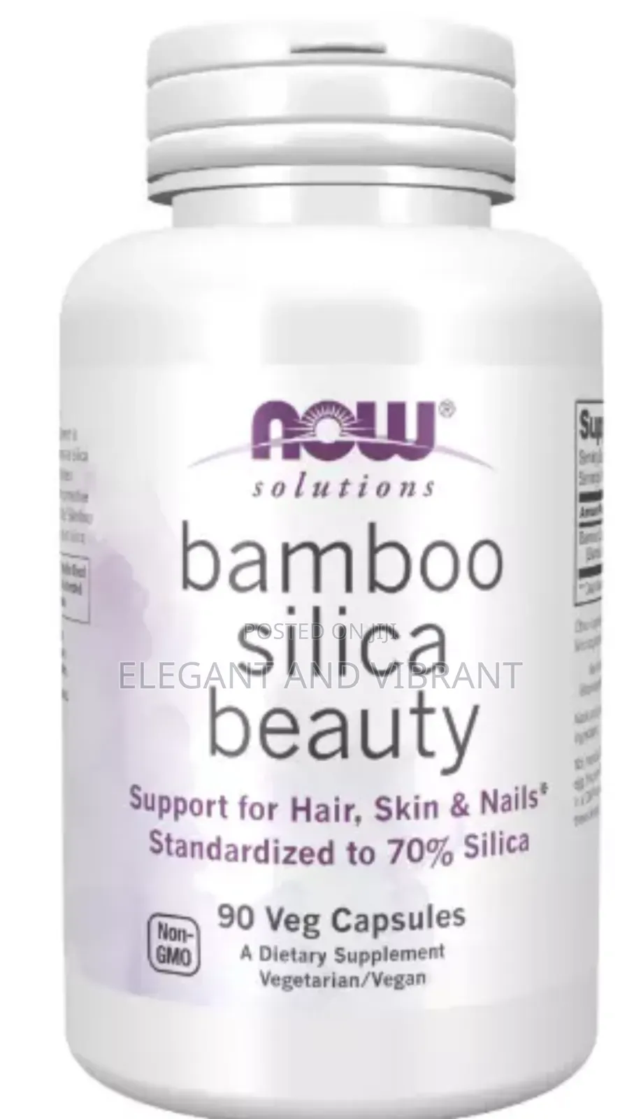 Now Solutions Bamboo Silica Beauty, 90 Veg Capsules