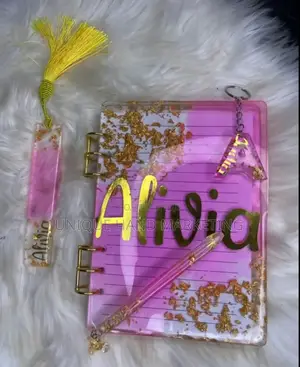 Resin Notebook Gift Set