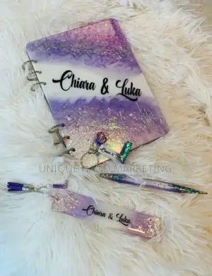 Resin Notebook Gift Set