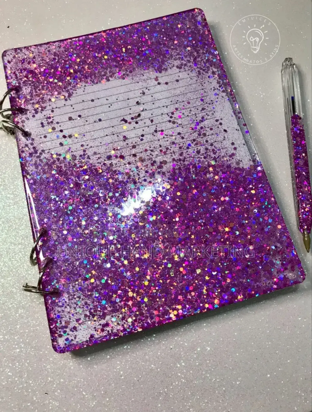 Resin Notebook Gift Set