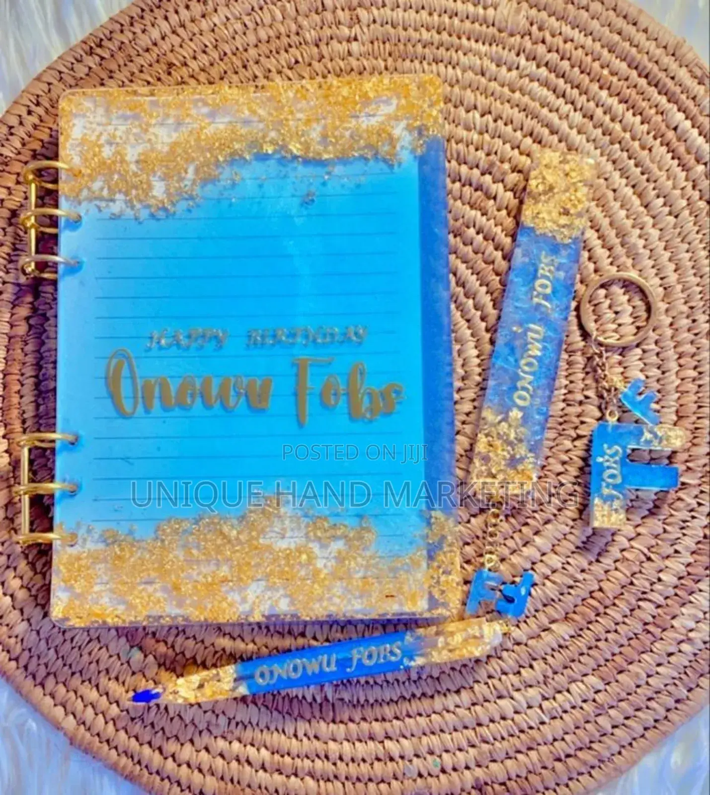 Resin Notebook Gift Set