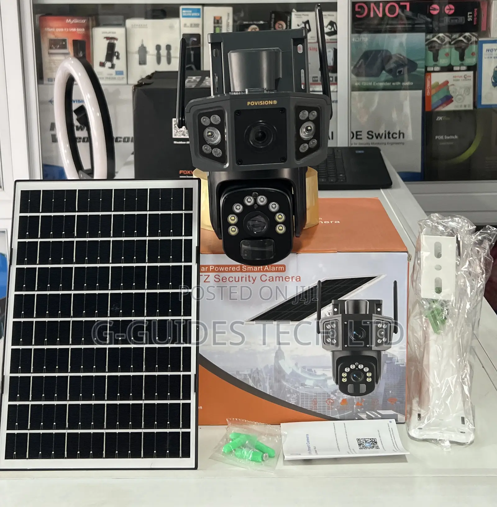 Hd 4g Solar PTZ Dual-Lens Camera V380