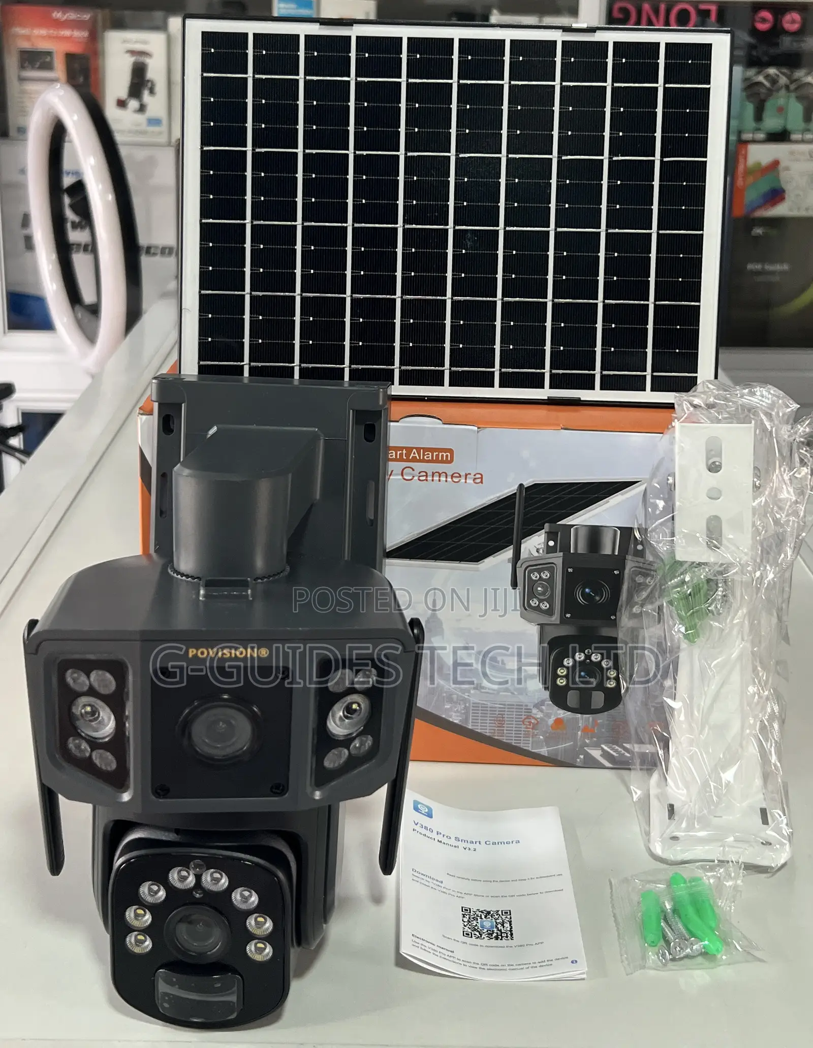 Hd 4g Solar PTZ Dual-Lens Camera V380