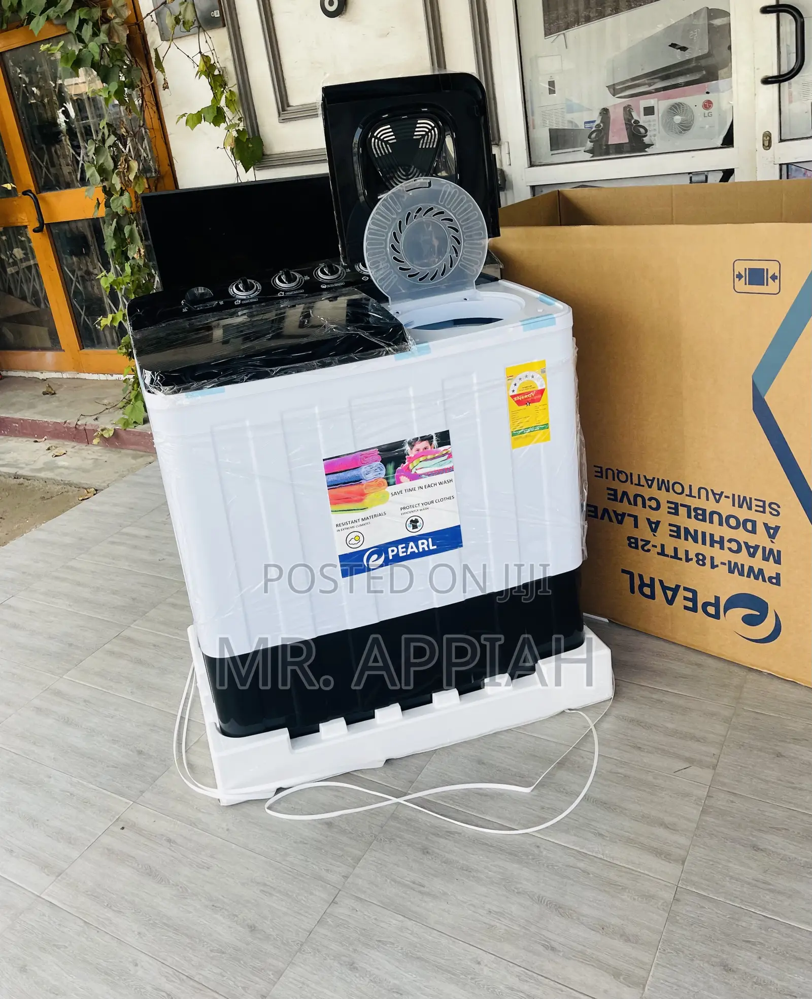 Newly Made Pearl 18kg Top Load Washing Machine + Spin Dry