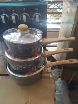 3 Set Non Stick Cookware ( Banku Pan)