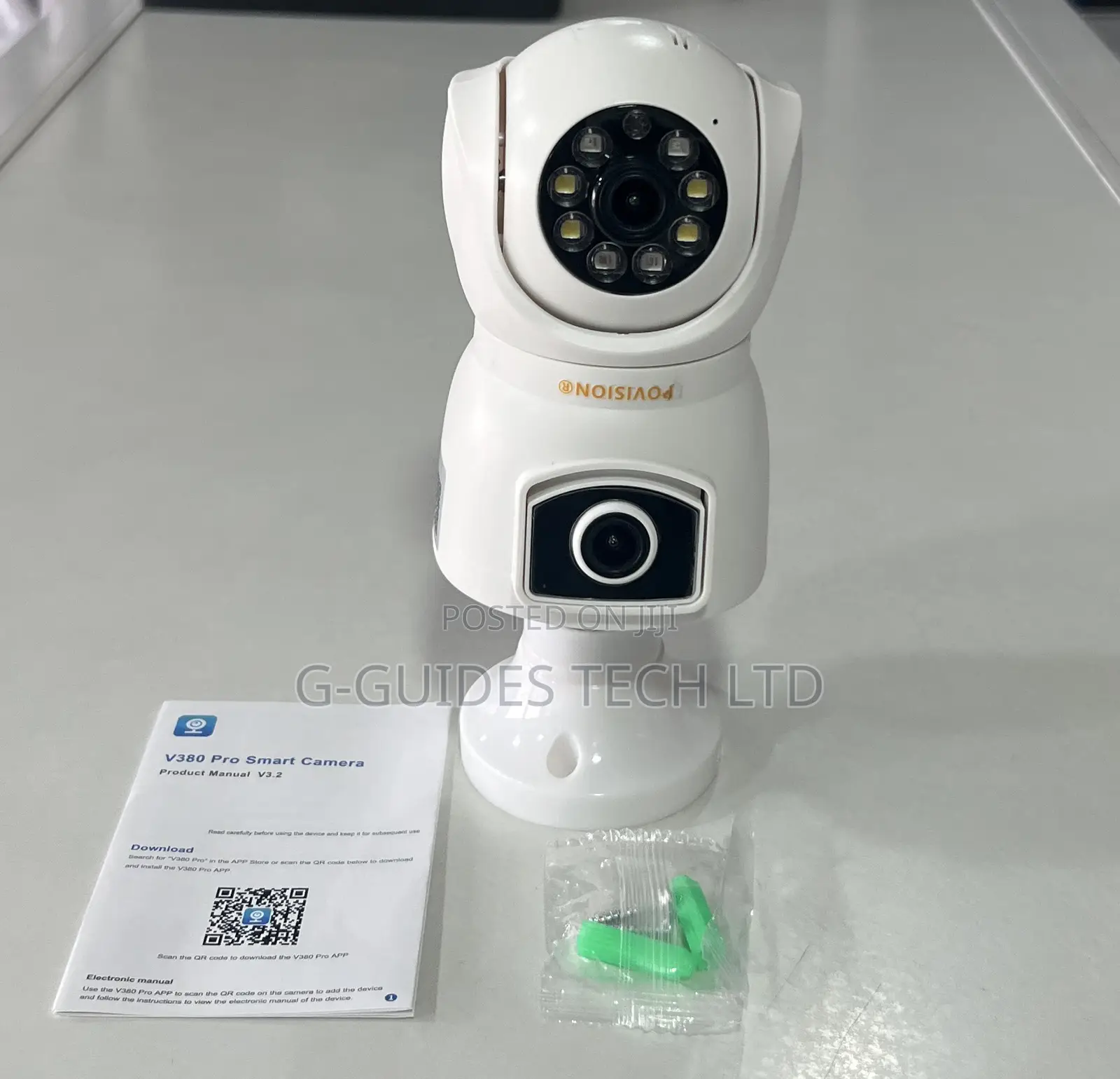 E9 Wifi Smart Bulb Camera Dual Lens V380 Pro
