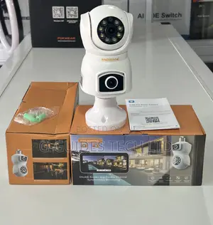 E9 Wifi Smart Bulb Camera Dual Lens V380 Pro