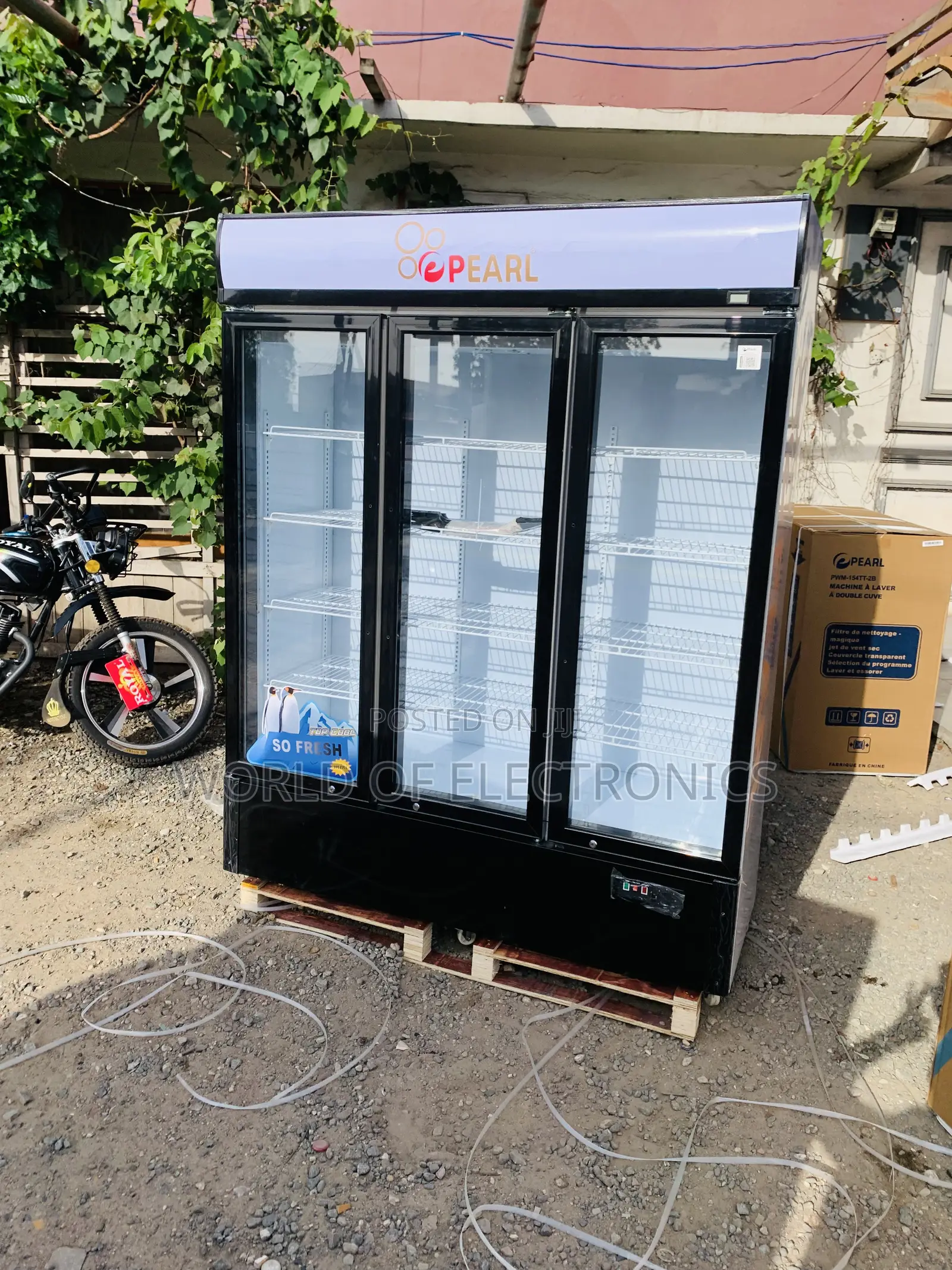 Brand New Display Fridge Pearl PVC-1540-28ab 3 Doors