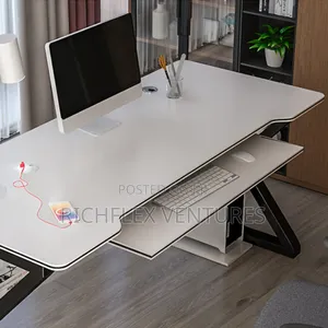 Gaming/Office/Studio Desk With Bookself + Keyboard Drawer