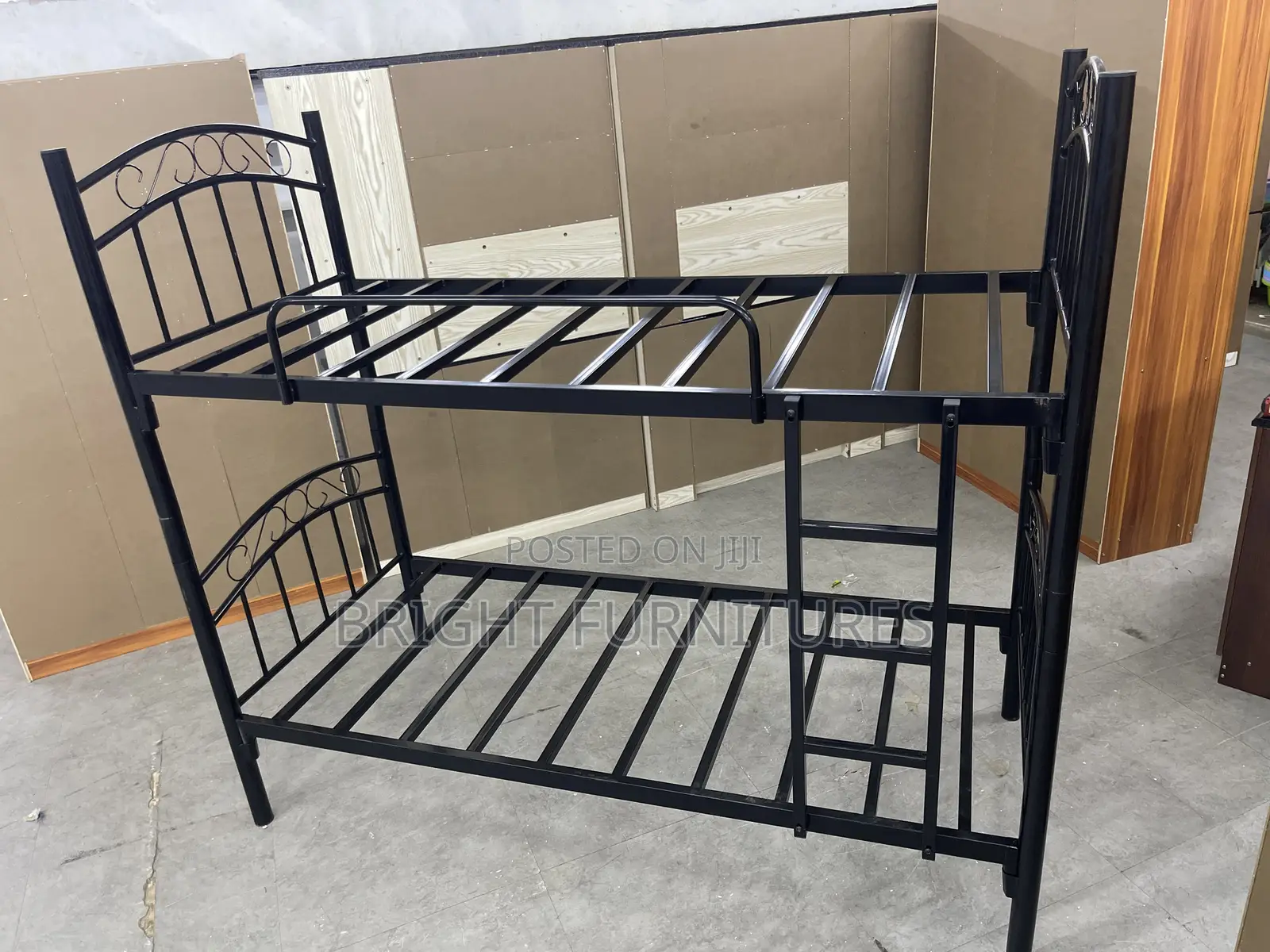 Quality Foreign Metallic One and Half Double Bunk Bed