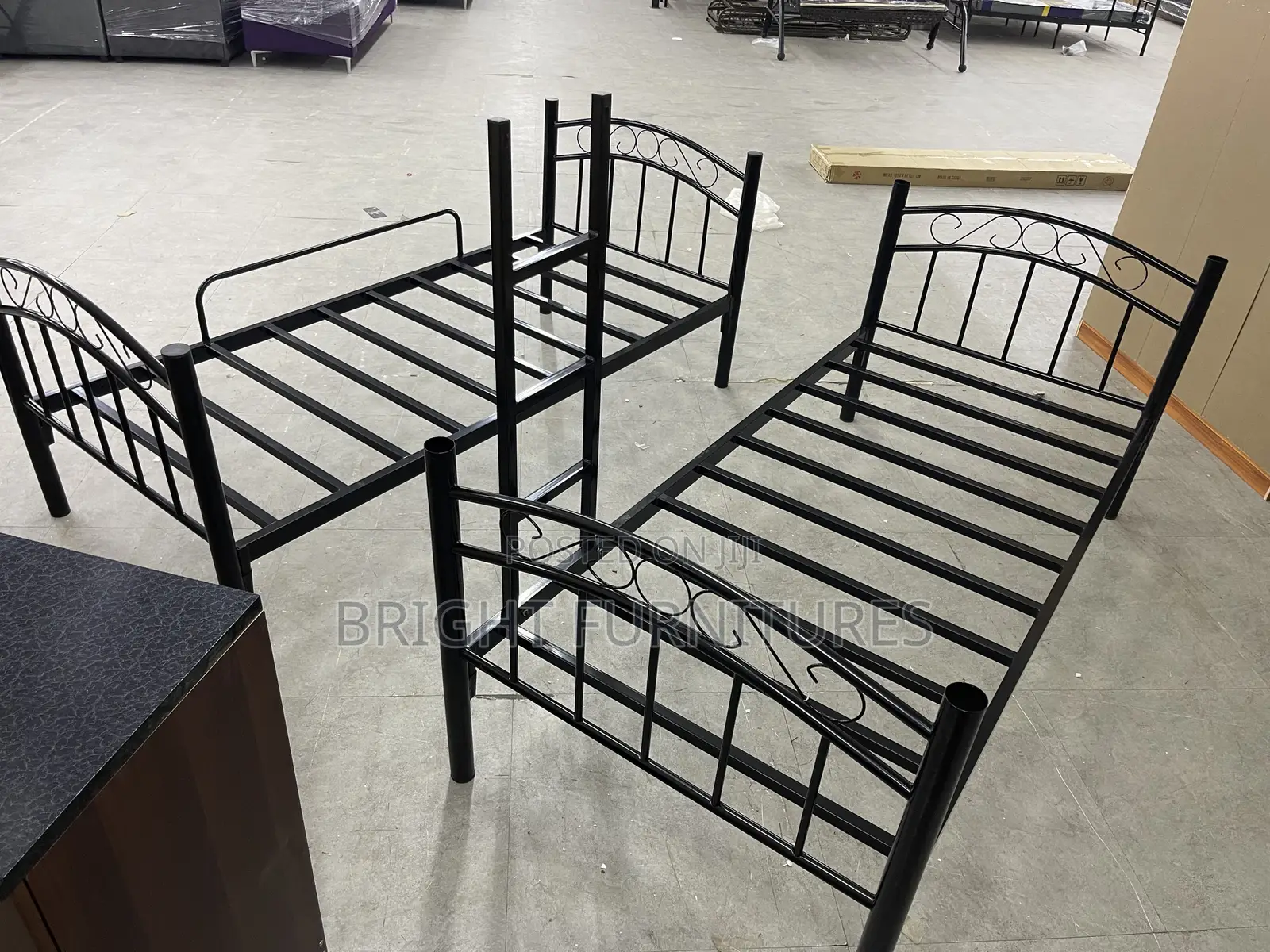 Quality Foreign Metallic One and Half Double Bunk Bed