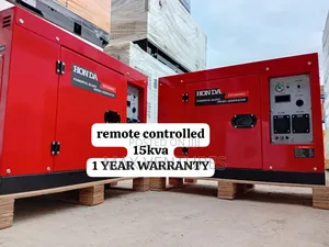Honda 15kva Diesel Generators + Remote Control Brand New