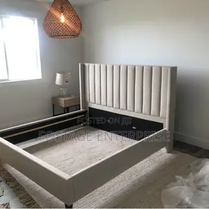 Durable Double Suede Bed Frame