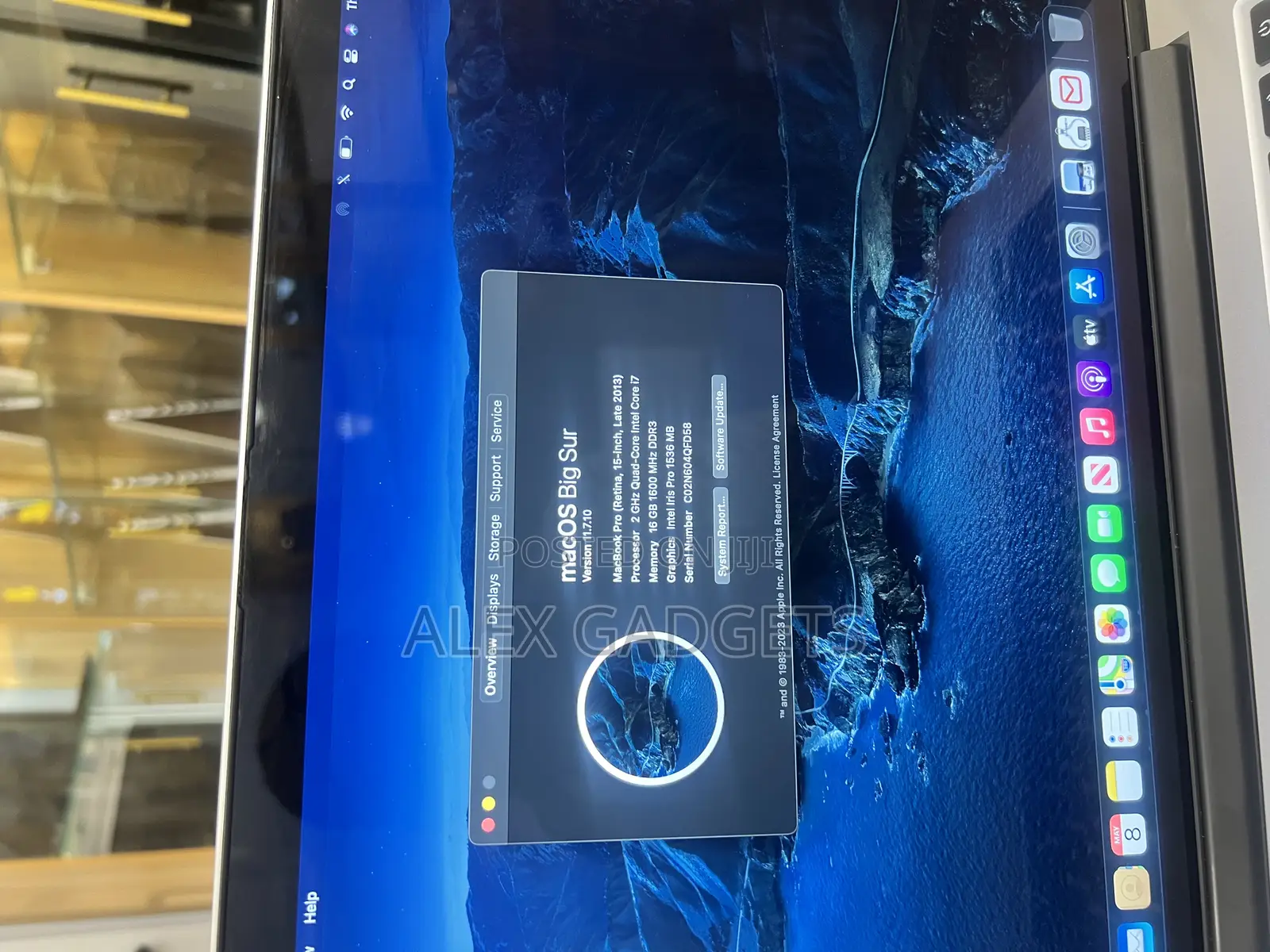 Laptop Apple MacBook Pro 16GB Intel Core I7 SSD 256GB