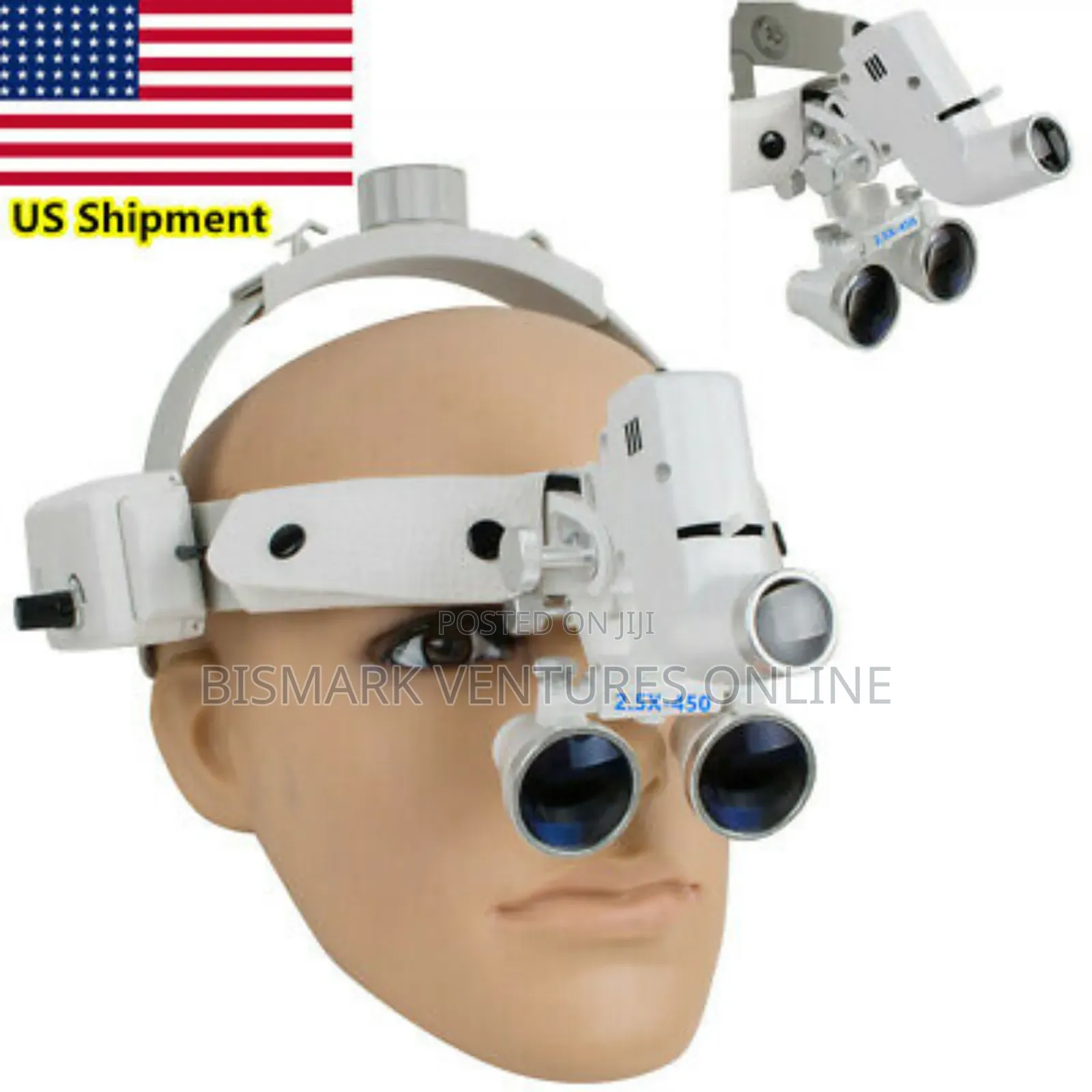 Dental 3.5x-420 Loupes Binocular Headband Medical Magnifier.