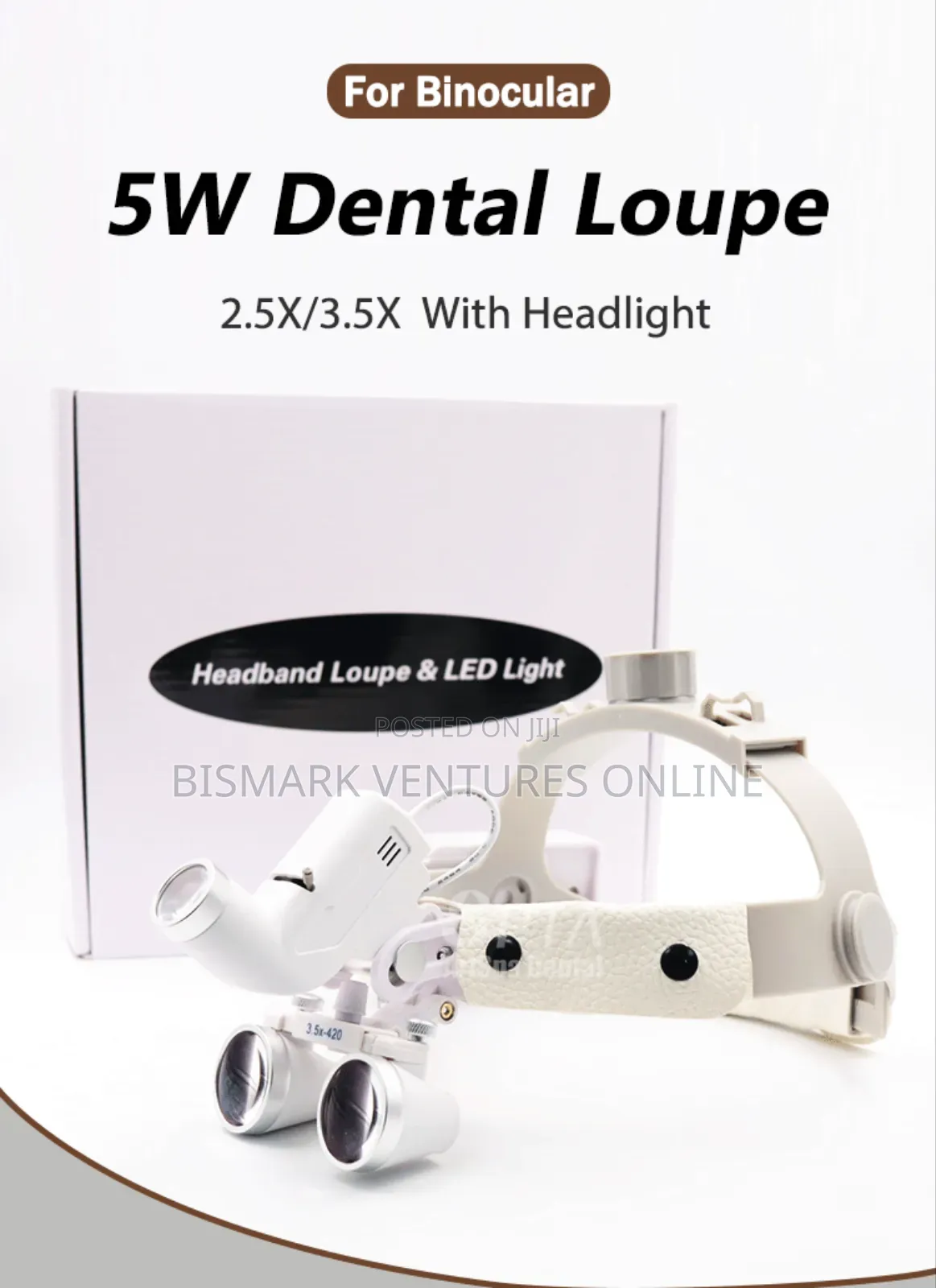 Dental 3.5x-420 Loupes Binocular Headband Medical Magnifier.