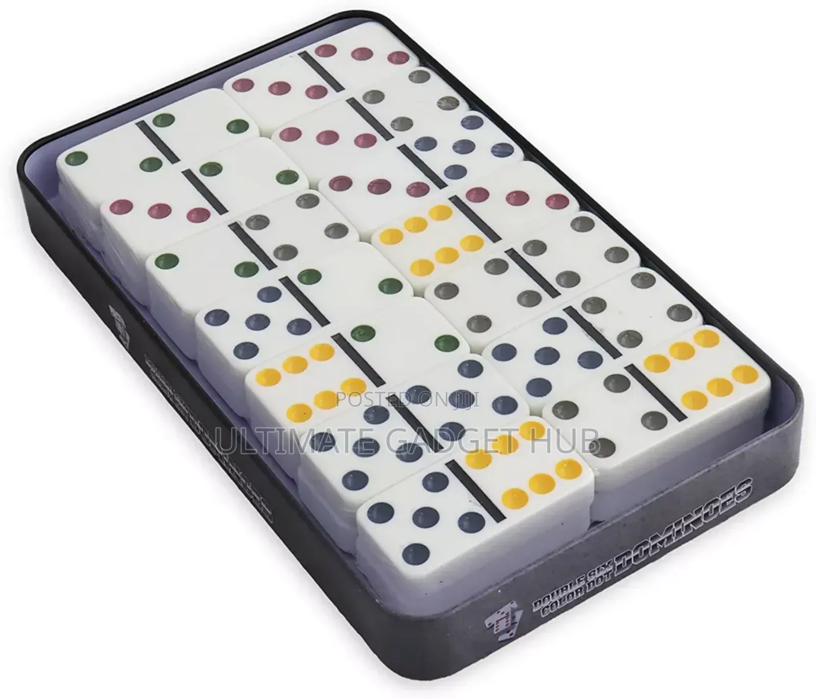 Double Six Colour Dots Dominoes