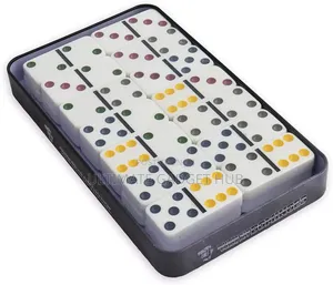 Double Six Colour Dots Dominoes