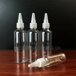 Transparent Pet Cosmetics Applicator Spray Plastic Bottles
