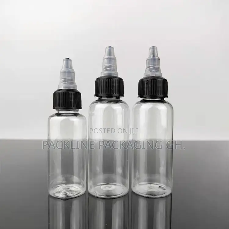 Transparent Pet Cosmetics Applicator Spray Plastic Bottles