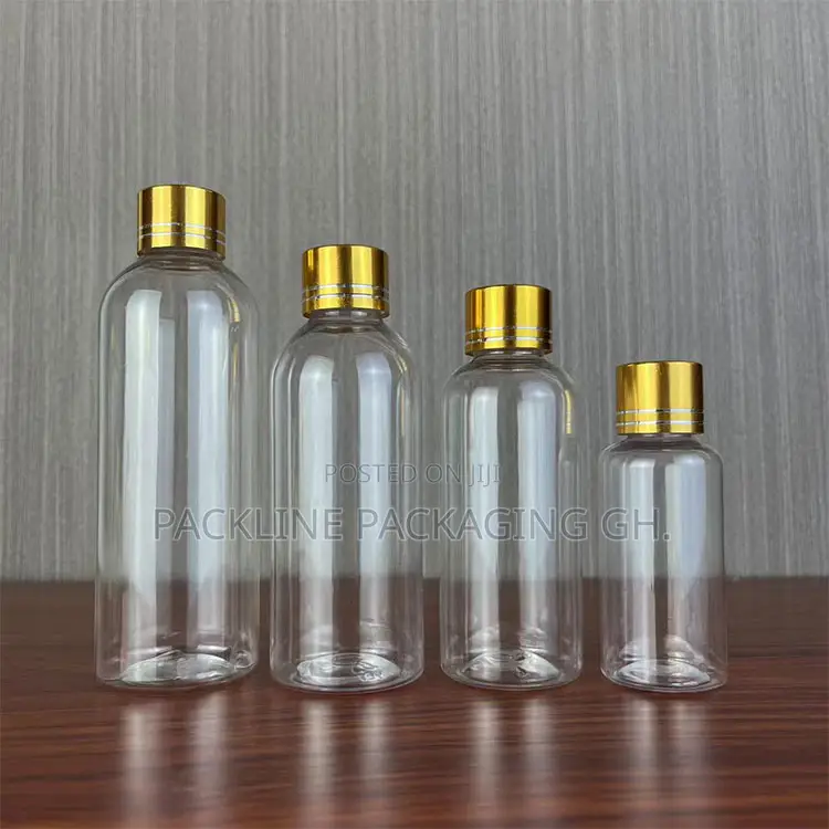 Transparent Pet Cosmetics Applicator Spray Plastic Bottles