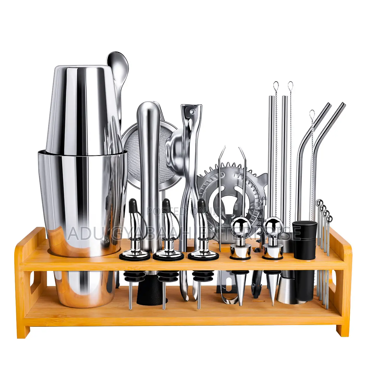 Cocktail Shaker Kits (26pcs) + Cocktail Recipe Book