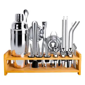 Cocktail Shaker Kits (26pcs) + Cocktail Recipe Book