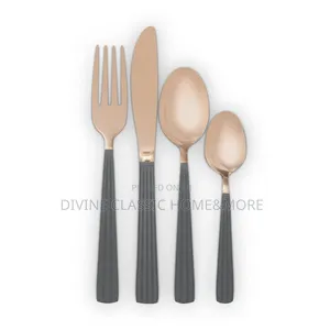 Tower Cavaletto Stainless Steel 16pcs Cutlery Set, Rose Gold