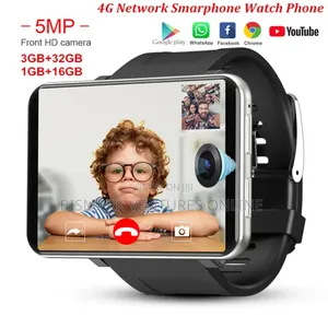 Dm100 4g Sim Card Watch 5mp Camera Ip67 Waterproof