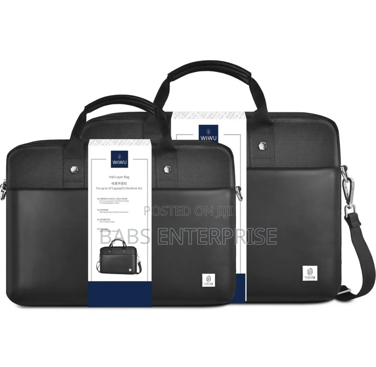 Wiwu Hali 13-14" Leather Notebook And Laptop Bag