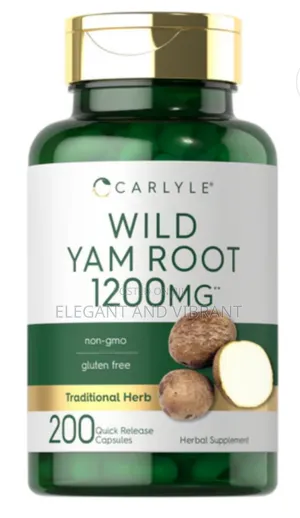 Wild Yam Root 1200mg | 200 Capsules
