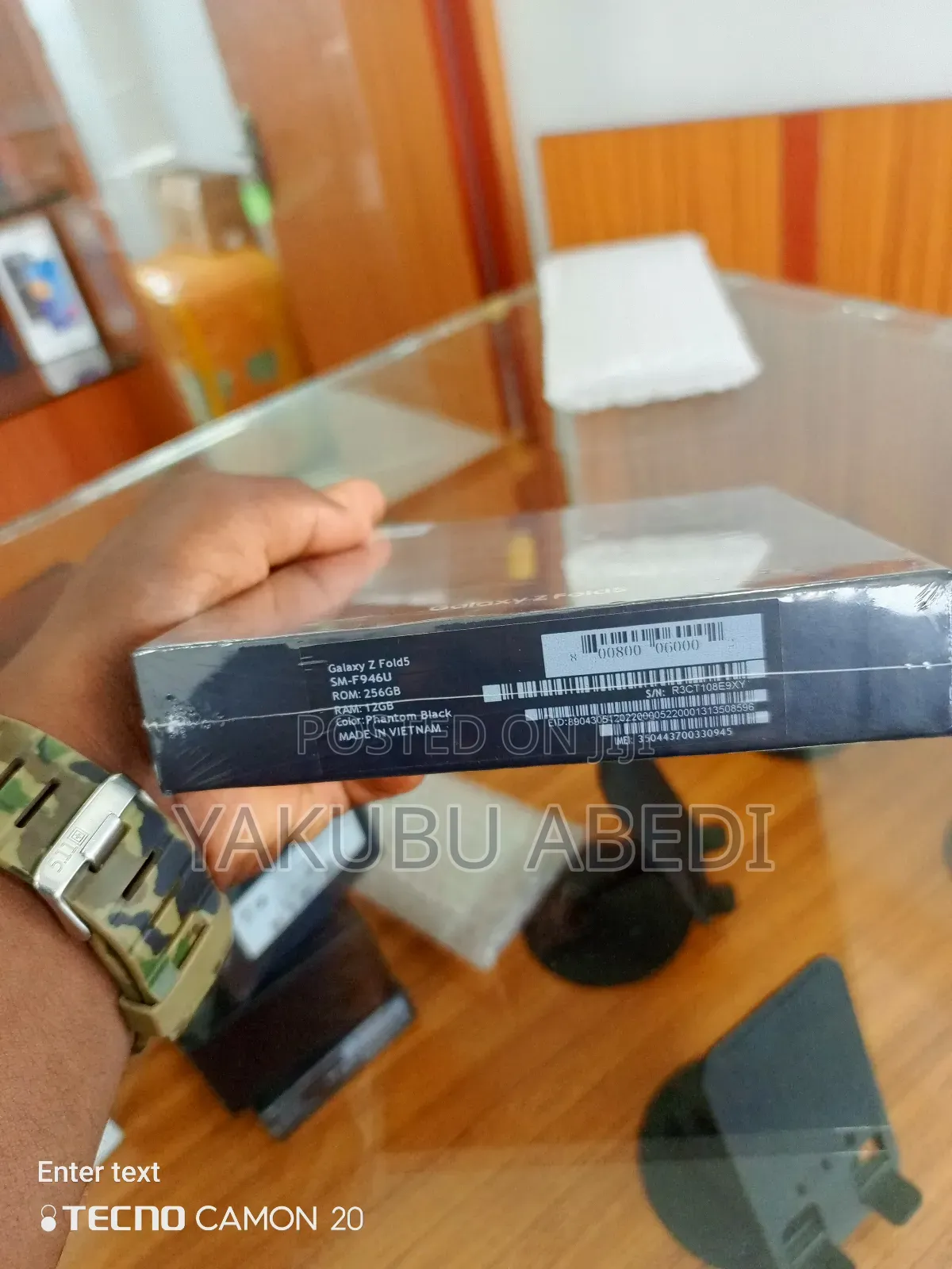 New Samsung Galaxy Z Fold 5 256 GB Black