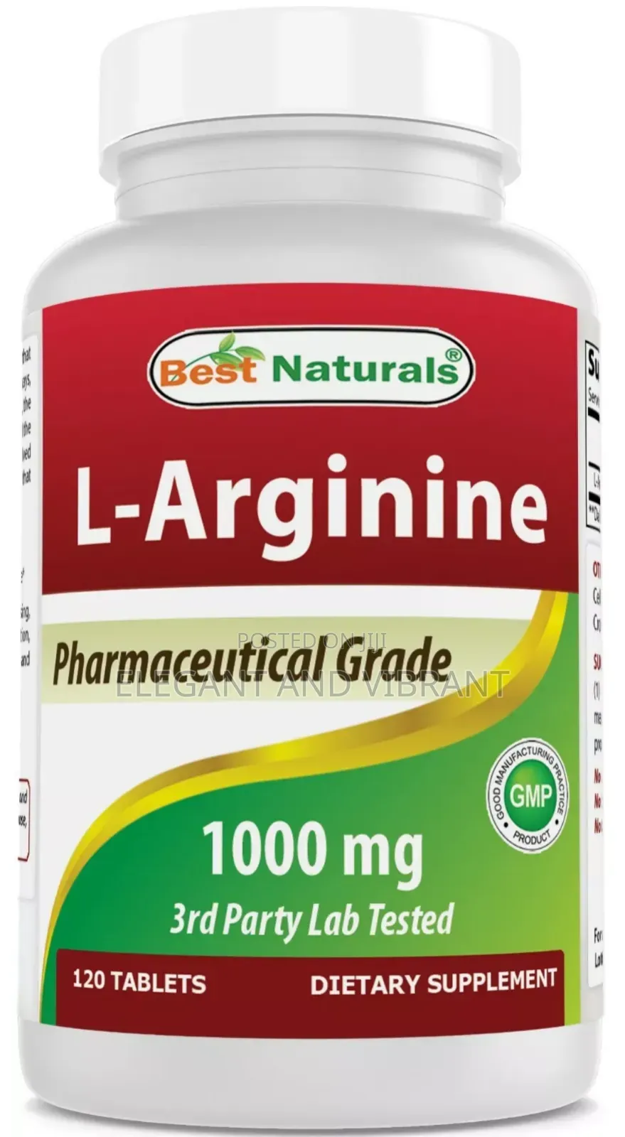 L-Arginine 1000mg,Cardiovascular, Healthy Blood Flow