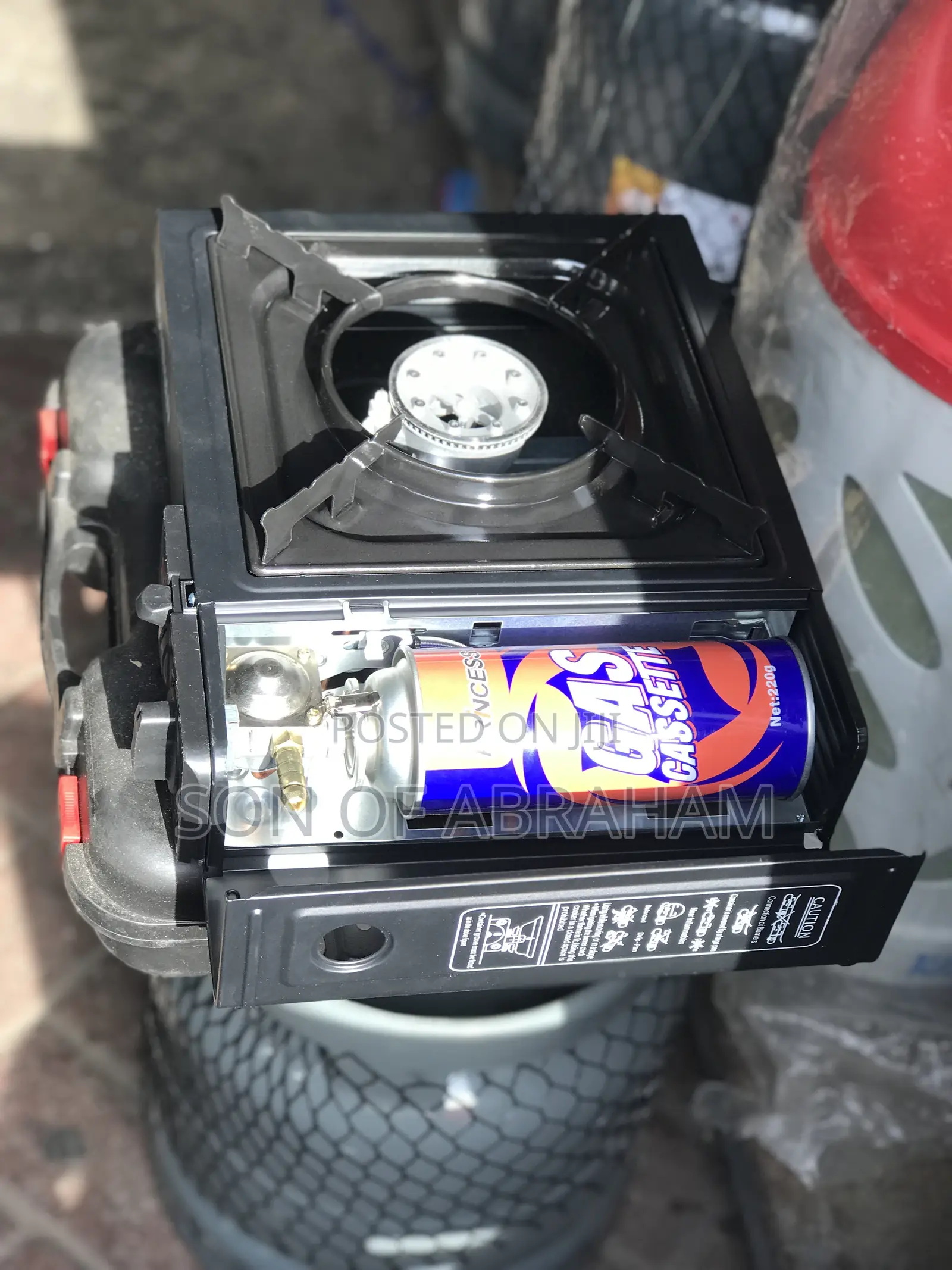 Portable Stove With 2 Portable Gas