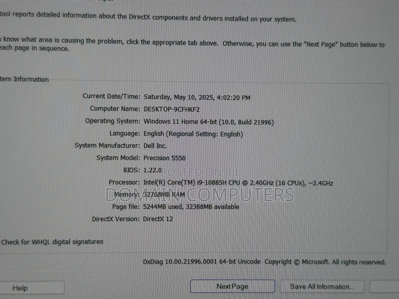Laptop Dell Precision 15 5540 32GB Intel Core I9 SSD 1T
