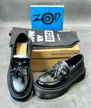 Dr Martens Marble Platform Loafers